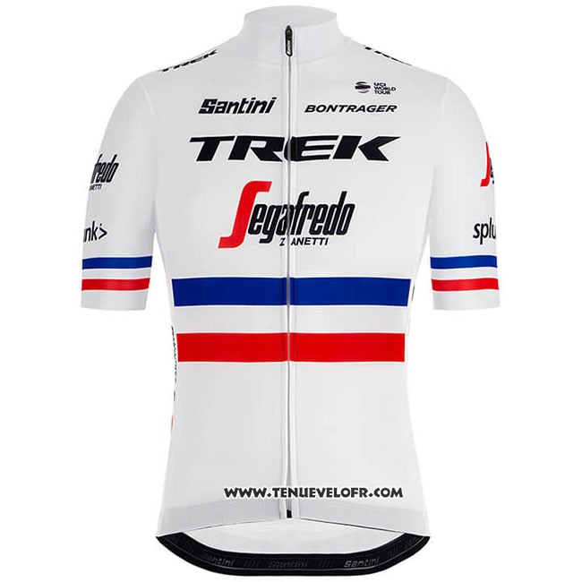 2018 Maillot Ciclismo Trek Segafredo Champion France Manches Courtes et Cuissard